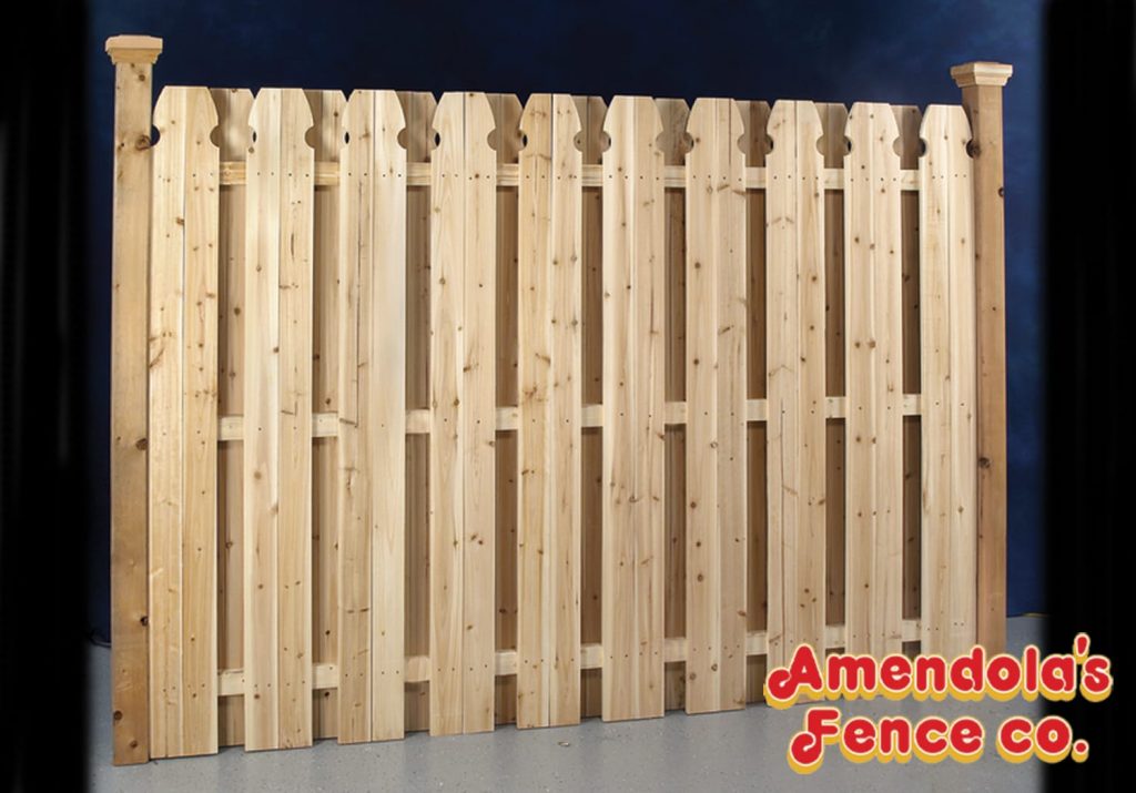 New York Style Double-Sided Custom Wood Fence