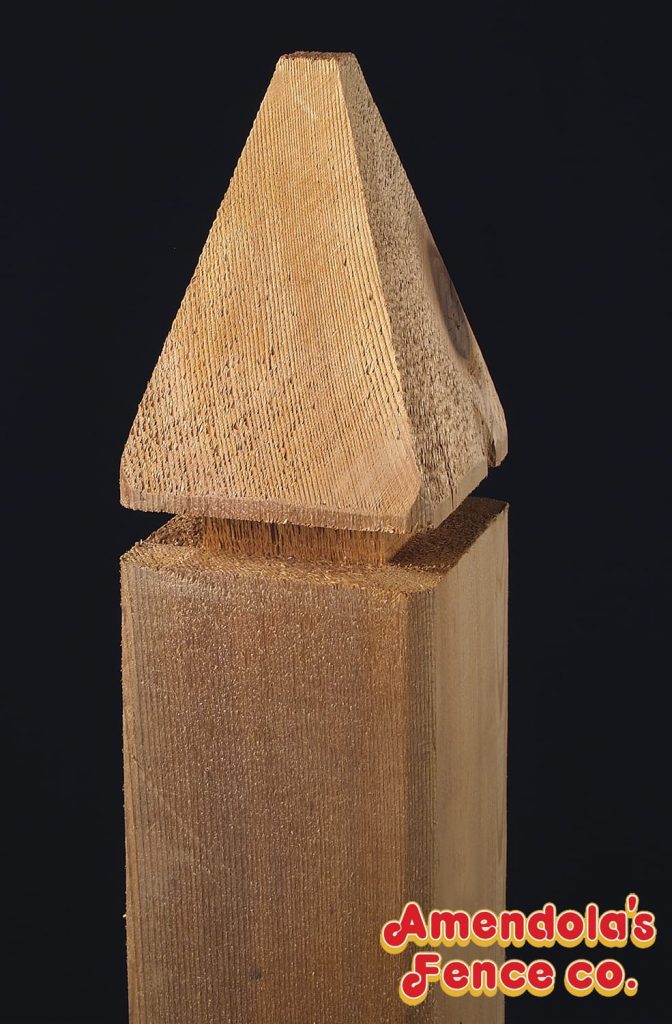 Alaskan Style Wood Fence Posts