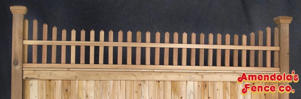 Connecticut Stepped Open Spindle Custom Wood Fence Toppers
