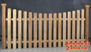 SCALLOPED SOUTH CAROLINA 1″ X 4″ S4S BOARD Style Wood Picket & Spindle Fences