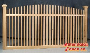 CROWNED ILLINOIS Style Wood Picket & Spindle Fences