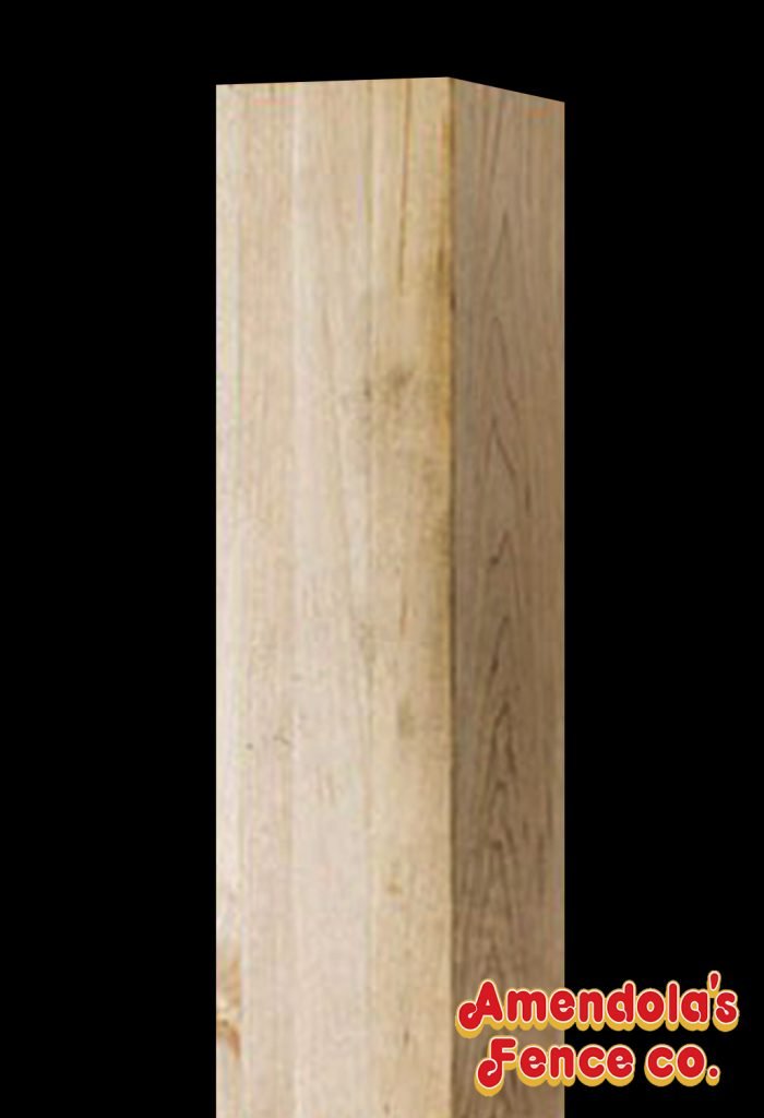 Flat Top Style Wood Fence Posts