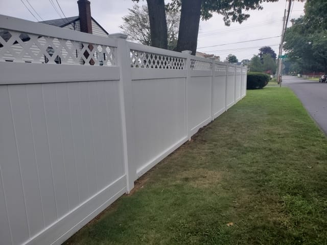oklahoma diag lattice with removable section Fence in Lynbrook