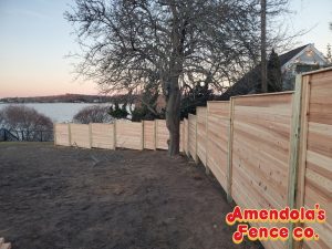 Custom Wood Fence in Stony Brook