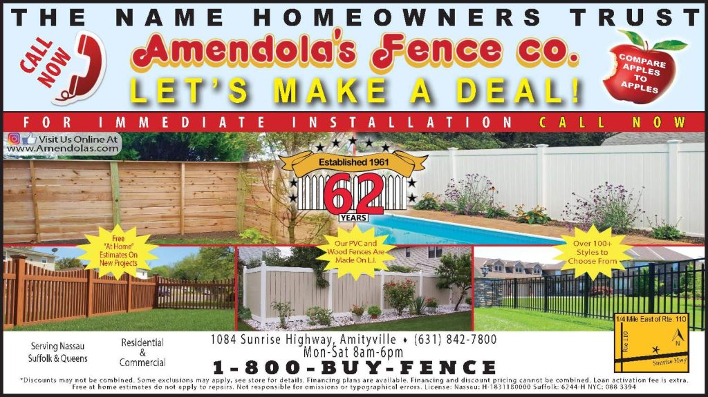 Amendolas fence ad march 2023