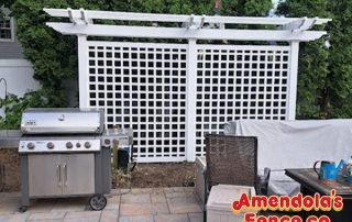 Pergola with lattice