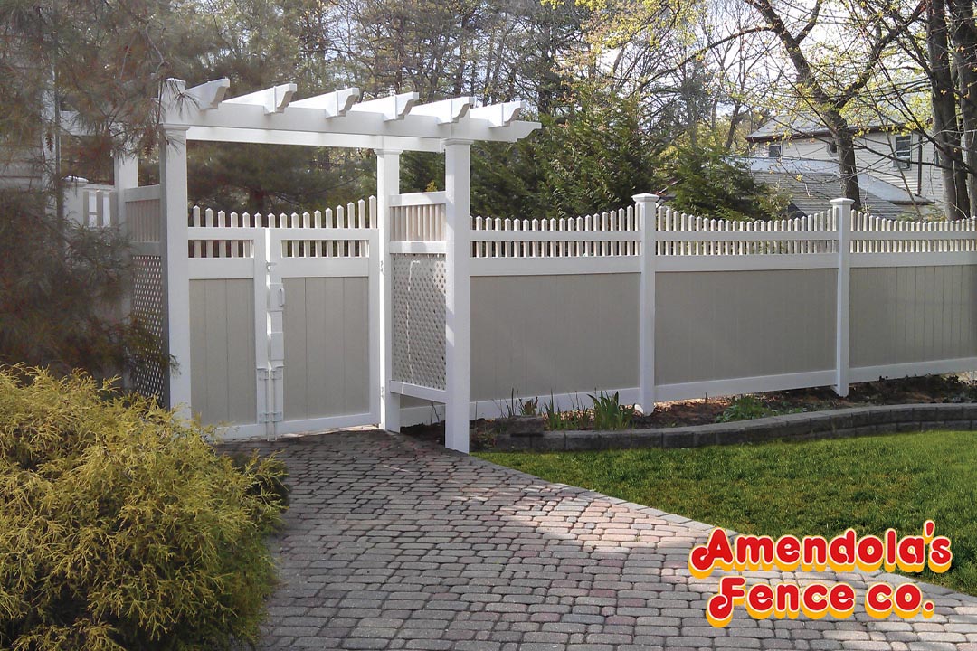 Oklahoma With Scalloped Open Spindle With Each Leaf Scalloped, 2-Tone Why Vinyl Fencing Is a Favorite Among Long Island Homeowners